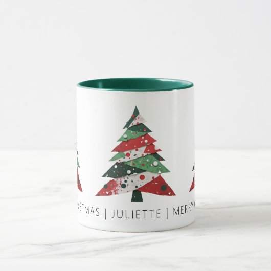 Collage Christmas Tree Tasse (Zentrum)