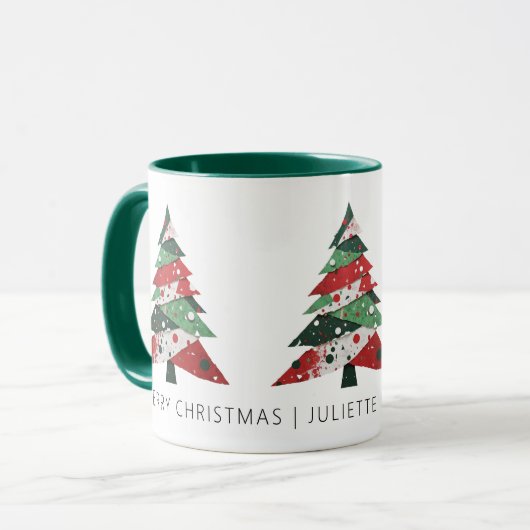 Collage Christmas Tree Tasse (Vorderseite Links)