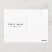 Collage Christmas Vier Fotos | Freude an der Welt Postkarte (Rückseite)