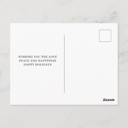 Collage Christmas Vier Fotos | Freude an der Welt Postkarte (Rückseite)