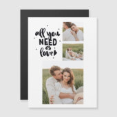 Collage Couple Foto & Alles, was Sie brauchen, ist Magnetkarte (Vorne/Hinten)