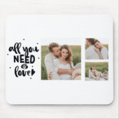 Collage Couple Foto & Alles, was Sie brauchen, ist Mousepad (Vorne)