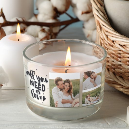 Collage Couple Foto & Alles, was Sie brauchen, ist Rechteckiger Aufkleber