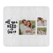 Collage Couple Foto & Alles, was Sie brauchen, ist Schneidebrett (Vorderseite)
