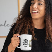 Collage Couple Foto & Hugs and Kisses Phrase Liebe Kaffeetasse