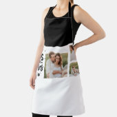 Collage Couple Foto & Hugs and Kisses Phrase Liebe Schürze (InSitu)