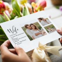 Collage Couple Foto & Lovely Romantic Ehefrau Gift