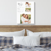 Collage Couple Foto & Lovely Romantic Ehefrau Gift Leinwanddruck (Insitu (Schlafzimmer))