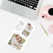 Collage Couple Foto & Lovely Romantic Ehefrau Gift Post-it Klebezettel