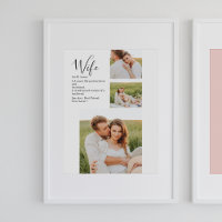 Collage Couple Foto & Lovely Romantic Ehefrau Gift