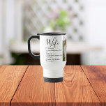 Collage Couple Foto & Lovely Romantic Ehefrau Gift Reisebecher<br><div class="desc">Collage Couple Foto & Lovely Romantic Ehefrau Gift</div>