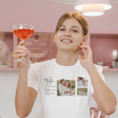 Collage Couple Foto & Lovely Romantic Ehefrau Gift T-Shirt