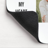 Collage Couple Foto & Lovely Romantic Quote Mousepad (Ecke)