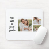 Collage Couple Foto & Lovely Romantic Quote Mousepad (Mit Mouse)