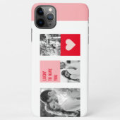 Collage Couple Foto | Moderne Valentingeschenke iPhone Hülle (Rückseite)