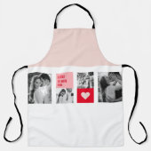 Collage Couple Foto | Moderne Valentingeschenke Schürze (Vorderseite)