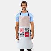 Collage Couple Foto | Moderne Valentingeschenke Schürze (Getragen)