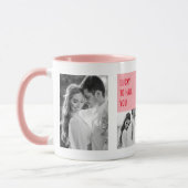 Collage Couple Foto | Moderne Valentingeschenke Tasse (Links)
