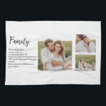 Collage Couple Foto & Romantic Family Gift Geschirrtuch<br><div class="desc">Collage Couple Foto & Romantic Family Gift</div>