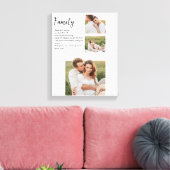 Collage Couple Foto & Romantic Family Gift Leinwanddruck (Insitu (Wohnzimmer))