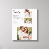 Collage Couple Foto & Romantic Family Gift Leinwanddruck (Vorderseite)
