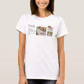 Collage Couple Foto & Romantic Family Gift T-Shirt (Vorderseite)