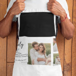 Collage Couple Foto & Romantic Husband Liebe Gesch Schürze<br><div class="desc">Collage Couple Foto & Romantic Family Gift</div>