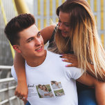 Collage Couple Foto & Romantic Husband Liebe Gesch T-Shirt<br><div class="desc">Collage Couple Foto & Romantic Husband Liebe Geschenk</div>