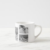 Collage Couple Foto & Romantic Quote Liebe Sie ent Espressotasse (Rechts)