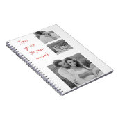 Collage Couple Foto & Romantic Quote Liebe Sie nic Notizblock (Rechte Seite)