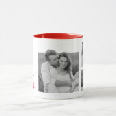 Collage Couple Foto & Romantic Quote Liebe You Tasse (Zentrum)