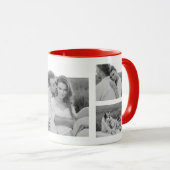 Collage Couple Foto & Romantic Quote Liebe You Tasse (VorderseiteRechts)