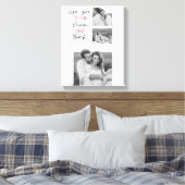 Collage Couple Foto & Romantisches Zitat zum Mond Leinwanddruck (Insitu (Schlafzimmer))