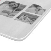 Collage Couple Foto & Romantisches Zitat zum Mond Schneidebrett (Ecke)