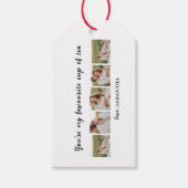 Collage Couple Foto & Sie sind mein Teeangebot Geschenkanhänger (Vorderseite)