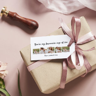 Collage Couple Foto & Sie sind mein Teeangebot Geschenkanhänger
