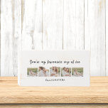 Collage Couple Foto & Sie sind mein Teeangebot Holzkisten Schild<br><div class="desc">Collage Couple Foto & Sie sind mein Teeangebot</div>