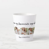 Collage Couple Foto & Sie sind mein Teeangebot Milchtasse (Vorderseite)