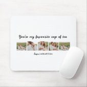 Collage Couple Foto & Sie sind mein Teeangebot Mousepad (Mit Mouse)