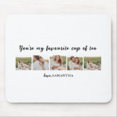 Collage Couple Foto & Sie sind mein Teeangebot Mousepad (Vorne)