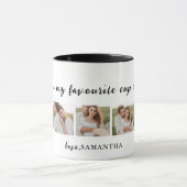 Collage Couple Foto & Sie sind mein Teeangebot Tasse (Zentrum)