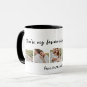 Collage Couple Foto & Sie sind mein Teeangebot Tasse (Vorderseite Links)