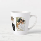 Collage Couple Foto | Valentingeschenk Milchtasse (Rechts)