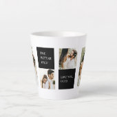 Collage Couple Foto | Valentingeschenk Milchtasse (Vorderseite)