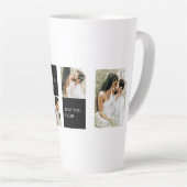 Collage Couple Foto | Valentingeschenk Milchtasse (Rechte Ecke)