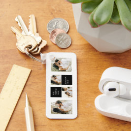 Collage Couple Foto | Valentingeschenk Schlüsselanhänger