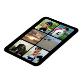 Collage Custom Foto Six Square Frame Picture Magnet (Linke Seite)