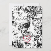 Collage Cut Out Rockstar Birthday Einladung (Rückseite)