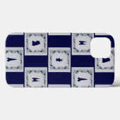 Collage Delft blaue Fliesen Case-Mate iPhone Hülle (Rückseite (Horizontal))
