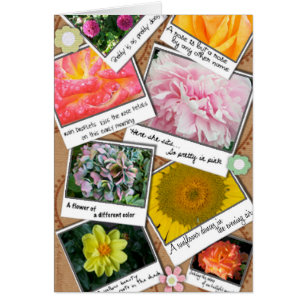 Collage der Blumen